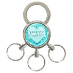 Happy Easter Theme Graphic 3-Ring Key Chains Front