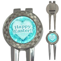 Happy Easter Theme Graphic 3-in-1 Golf Divots by dflcprints