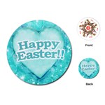 Happy Easter Theme Graphic Playing Cards (Round)  Front