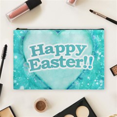 Happy Easter Theme Graphic Cosmetic Bag (large)  by dflcprints