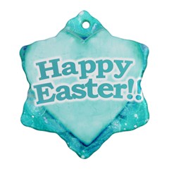 Happy Easter Theme Graphic Ornament (snowflake) by dflcprints