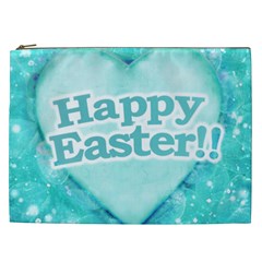 Happy Easter Theme Graphic Cosmetic Bag (xxl)  by dflcprints