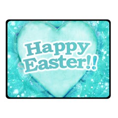 Happy Easter Theme Graphic Double Sided Fleece Blanket (small)  by dflcprints