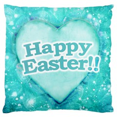 Happy Easter Theme Graphic Standard Flano Cushion Case (one Side) by dflcprints