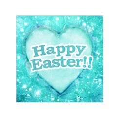 Happy Easter Theme Graphic Small Satin Scarf (square)  by dflcprints