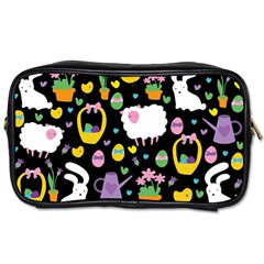 Cute Easter Pattern Toiletries Bags 2-side by Valentinaart