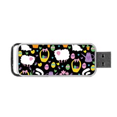 Cute Easter Pattern Portable Usb Flash (one Side) by Valentinaart