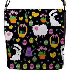 Cute Easter Pattern Flap Messenger Bag (s) by Valentinaart