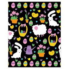 Cute Easter Pattern Drawstring Bag (small) by Valentinaart