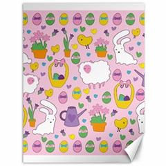 Cute Easter pattern Canvas 36  x 48  