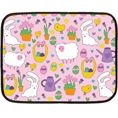 Cute Easter pattern Double Sided Fleece Blanket (Mini) 