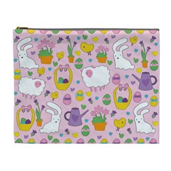 Cute Easter pattern Cosmetic Bag (XL)