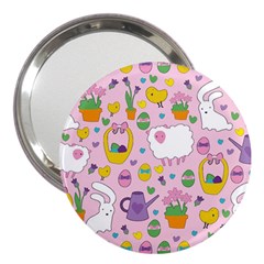 Cute Easter pattern 3  Handbag Mirrors