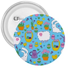 Cute Easter Pattern 3  Buttons by Valentinaart