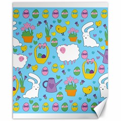 Cute Easter Pattern Canvas 16  X 20   by Valentinaart