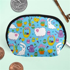 Cute Easter Pattern Accessory Pouches (medium)  by Valentinaart