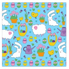 Cute Easter Pattern Large Satin Scarf (square) by Valentinaart