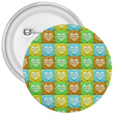 Colorful Happy Easter Theme Pattern 3  Buttons by dflcprints