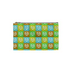 Colorful Happy Easter Theme Pattern Cosmetic Bag (small)  by dflcprints