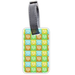 Colorful Happy Easter Theme Pattern Luggage Tags (one Side)  by dflcprints