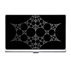 Drawing Of A White Spindle On Black Business Card Holders by Nexatart