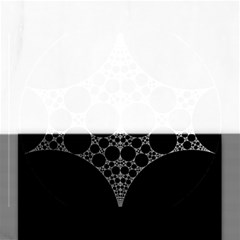 Drawing Of A White Spindle On Black Rectangular Jigsaw Puzzl