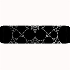 Drawing Of A White Spindle On Black Large Bar Mats