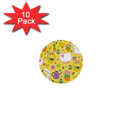 Cute Easter Pattern 1  Mini Buttons (10 Pack)  by Valentinaart