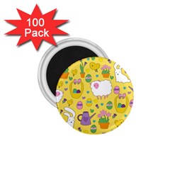 Cute Easter Pattern 1 75  Magnets (100 Pack) 