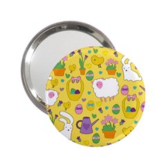 Cute Easter Pattern 2 25  Handbag Mirrors by Valentinaart