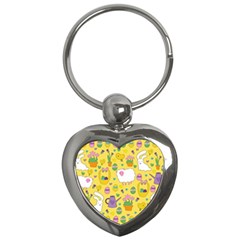 Cute Easter Pattern Key Chains (heart)  by Valentinaart