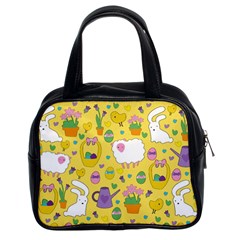 Cute Easter Pattern Classic Handbags (2 Sides) by Valentinaart