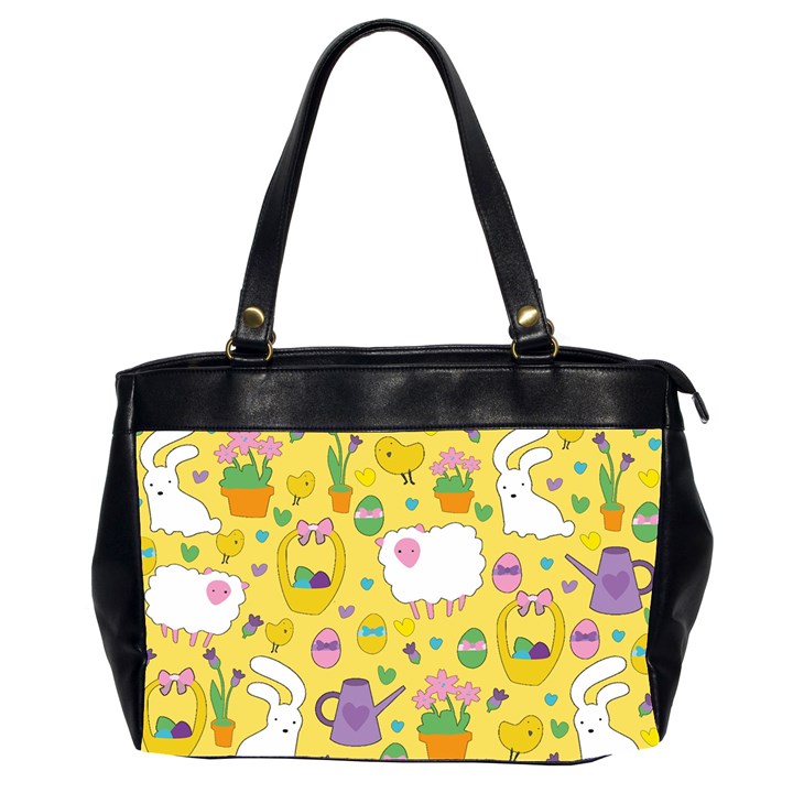 Cute Easter pattern Office Handbags (2 Sides) 