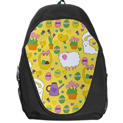 Cute Easter Pattern Backpack Bag by Valentinaart