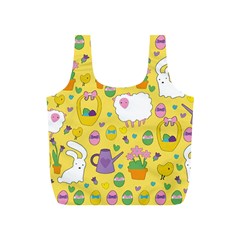 Cute Easter Pattern Full Print Recycle Bags (s)  by Valentinaart