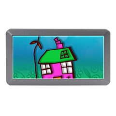 Cartoon Grunge Cat Wallpaper Background Memory Card Reader (mini) by Nexatart