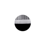 Piano Keys On The Black Background 1  Mini Buttons Front