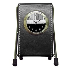 Piano Keys On The Black Background Pen Holder Desk Clocks by Nexatart