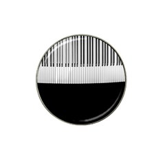 Piano Keys On The Black Background Hat Clip Ball Marker by Nexatart