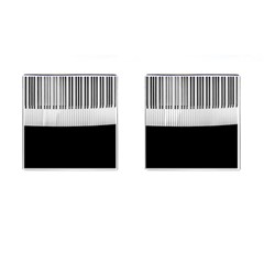 Piano Keys On The Black Background Cufflinks (square) by Nexatart