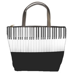 Piano Keys On The Black Background Bucket Bags by Nexatart