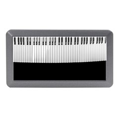 Piano Keys On The Black Background Memory Card Reader (mini) by Nexatart