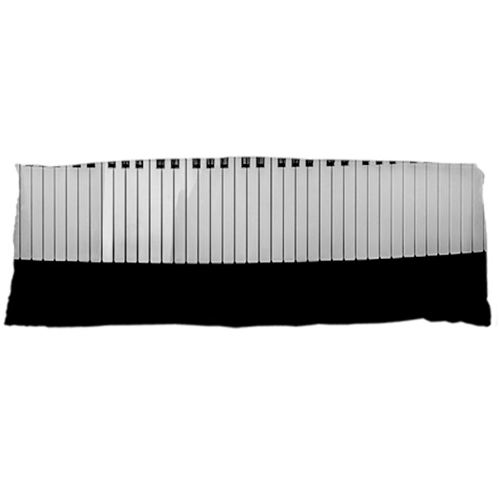 Piano Keys On The Black Background Body Pillow Case (Dakimakura)