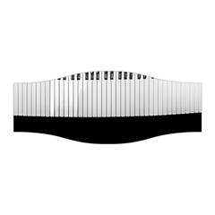 Piano Keys On The Black Background Stretchable Headband