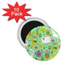 Cute Easter pattern 1.75  Magnets (10 pack)  Front