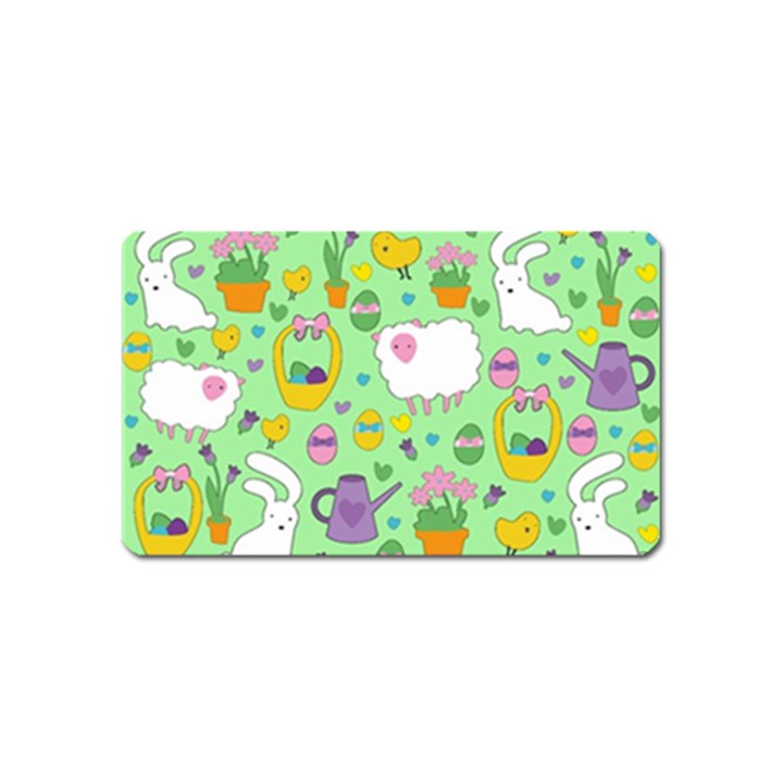 Cute Easter pattern Magnet (Name Card)