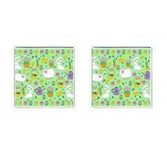 Cute Easter Pattern Cufflinks (square) by Valentinaart