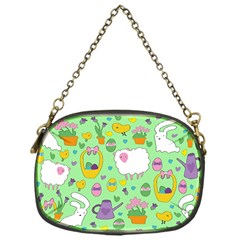 Cute Easter Pattern Chain Purses (one Side)  by Valentinaart