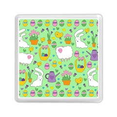 Cute Easter Pattern Memory Card Reader (square)  by Valentinaart