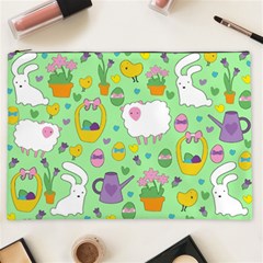 Cute Easter Pattern Cosmetic Bag (xxl)  by Valentinaart